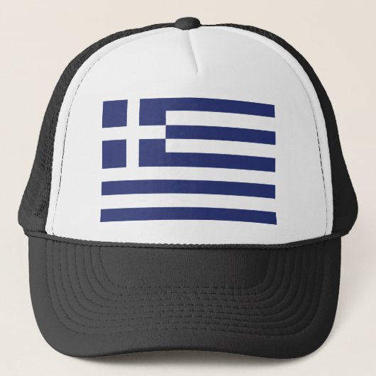 Vlag van Griekenland Trucker Pet (Voorkant)