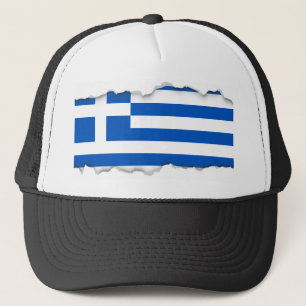 Vlag van Griekenland Trucker Pet