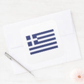 Vlag van Griekenland Vierkante Sticker (Envelop)