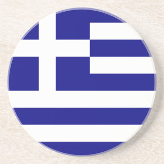 Vlag van Griekenland Zandsteen Onderzetter