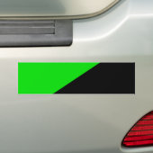 Vlag van groen anarchisme bumpersticker (Op auto)