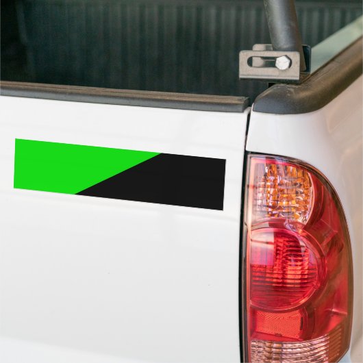 Vlag van groen anarchisme bumpersticker (Op Truck)