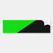 Vlag van groen anarchisme bumpersticker (Voorkant)
