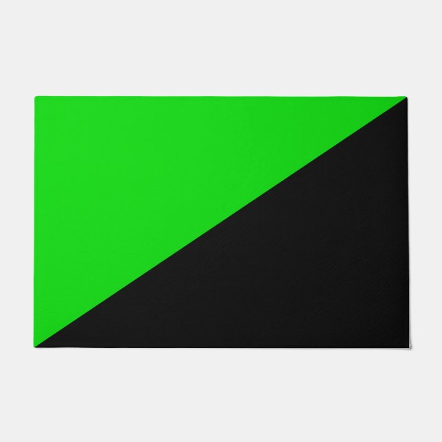 Vlag van groen anarchisme deurmat (Voorkant)