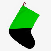 Vlag van groen anarchisme grote kerstsok (Voorkant (Hangend))