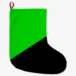 Vlag van groen anarchisme grote kerstsok