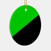 Vlag van groen anarchisme keramisch ornament (Rechts)