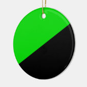 Vlag van groen anarchisme keramisch ornament (Links)