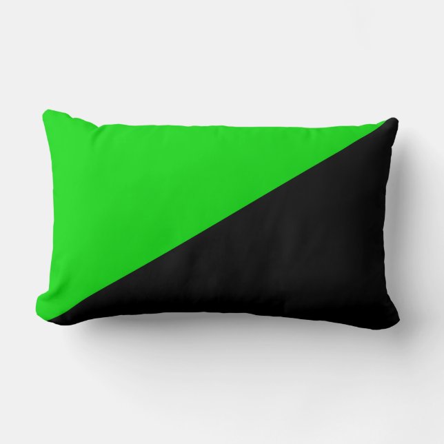 Vlag van groen anarchisme kussen (Voorkant)