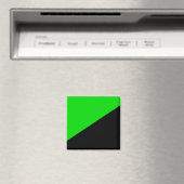 Vlag van groen anarchisme magneet (Insitu (Vaatwasser))