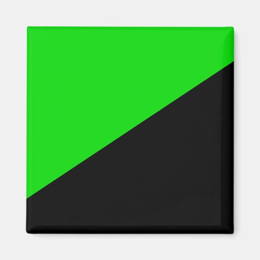 Vlag van groen anarchisme magneet (Voorkant)
