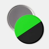 Vlag van groen anarchisme magneet (Voorkant / Achterkant)