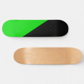 Vlag van groen anarchisme persoonlijk skateboard (Horizontaal)