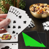 Vlag van groen anarchisme pokerkaarten (Insitu)