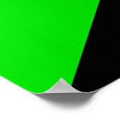 Vlag van groen anarchisme poster (Hoek)