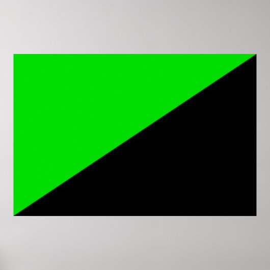 Vlag van groen anarchisme poster (Voorkant)