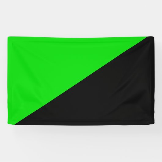 Vlag van groen anarchisme spandoek (Horizontaal)