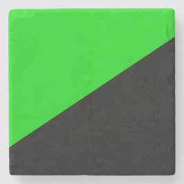 Vlag van groen anarchisme stenen onderzetter