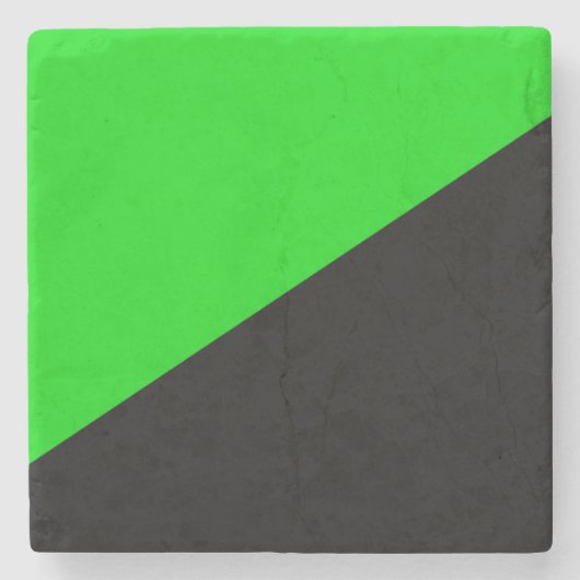 Vlag van groen anarchisme stenen onderzetter (Voorkant)