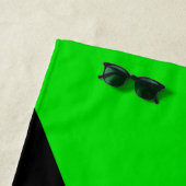 Vlag van groen anarchisme strandlaken (In situ)