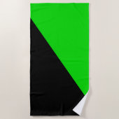 Vlag van groen anarchisme strandlaken (Voorkant)