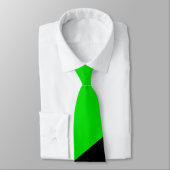 Vlag van groen anarchisme stropdas (Gebonden)