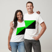 Vlag van groen anarchisme t-shirt (Unisex)