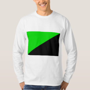 Vlag van groen anarchisme t-shirt