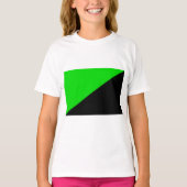 Vlag van groen anarchisme t-shirt (Voorkant)