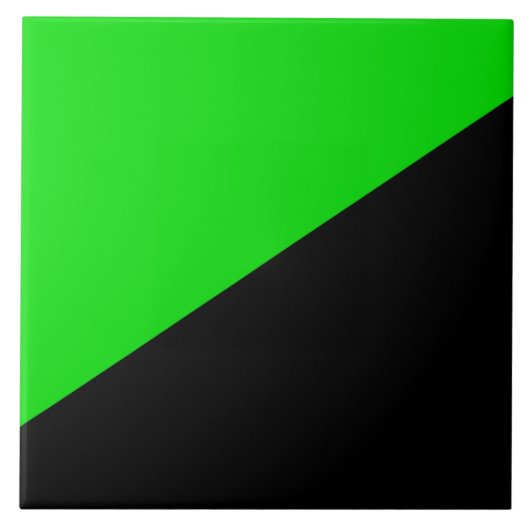 Vlag van groen anarchisme tegeltje (Voorkant)