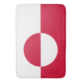 Vlag van Groenland Badmat (Voorkant Verticaal)