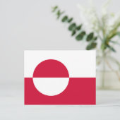 Vlag van Groenland Briefkaart (Staand voorkant)