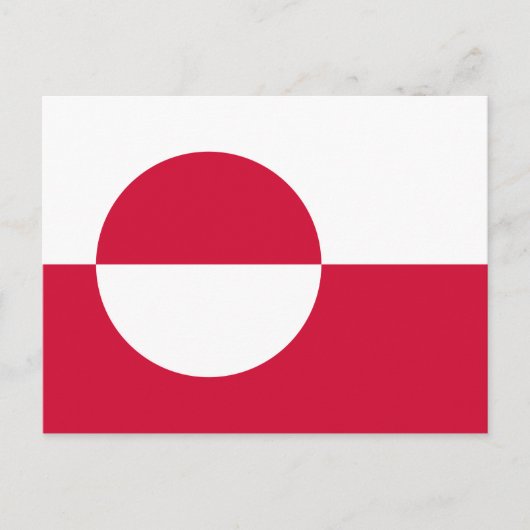 Vlag van Groenland Briefkaart (Voorkant)