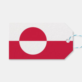Vlag van Groenland Cadeaulabel