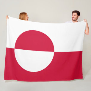 Vlag van Groenland Fleece Deken