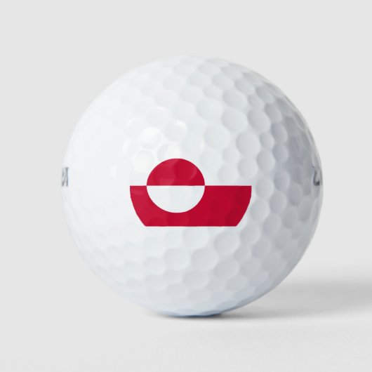 Vlag van Groenland Golfballen (Voorkant)