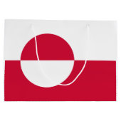 Vlag van Groenland Groot Cadeauzakje (Achterkant)