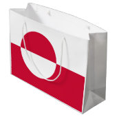 Vlag van Groenland Groot Cadeauzakje (Achterkant Gekanteld)