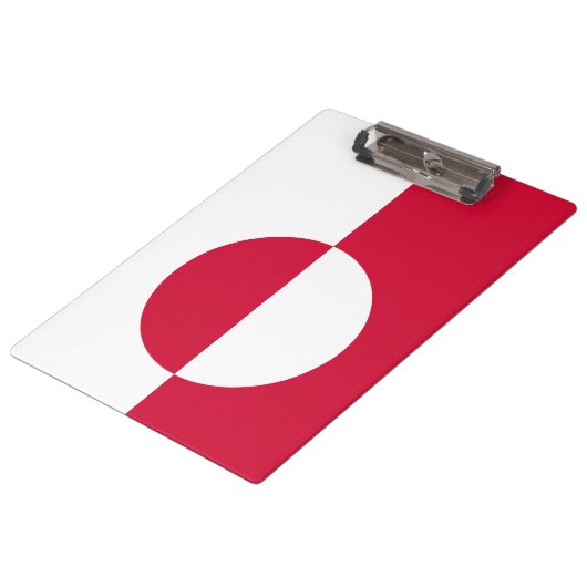 Vlag van Groenland Klembord (Gekanteld)
