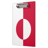 Vlag van Groenland Klembord (Links)