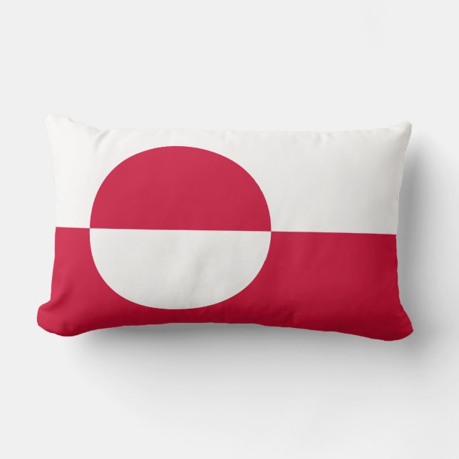 Vlag van Groenland Kussen (Voorkant)