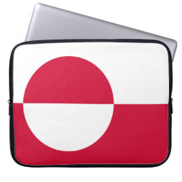Vlag van Groenland Laptop Sleeve