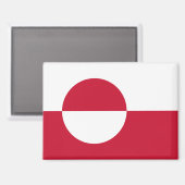 Vlag van Groenland Magneet (Voorkant / Achterkant)