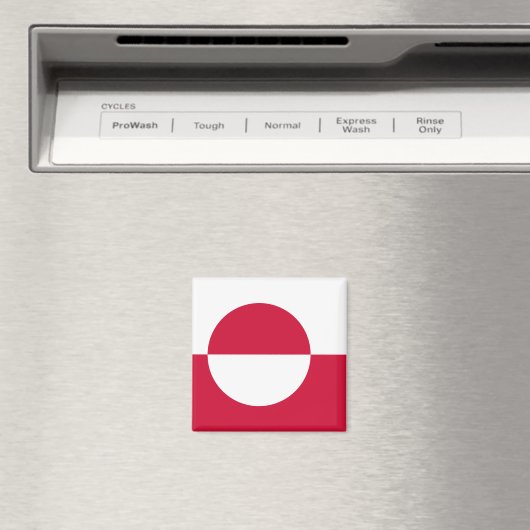 Vlag van Groenland Magneet (Insitu (Vaatwasser))