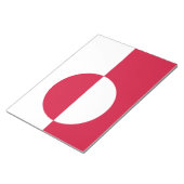 Vlag van Groenland Notitieblok (Schuin)