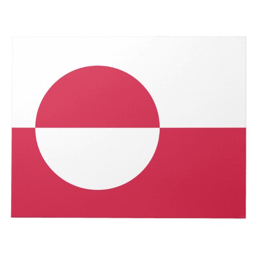 Vlag van Groenland Notitieblok (Voorkant)