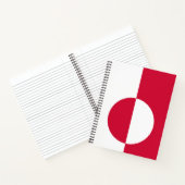 Vlag van Groenland Notitieboek (Binnen)