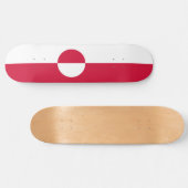 Vlag van Groenland Persoonlijk Skateboard (Horizontaal)
