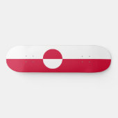 Vlag van Groenland Persoonlijk Skateboard (Horizontaal)