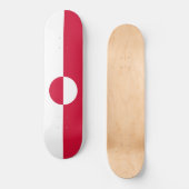 Vlag van Groenland Persoonlijk Skateboard (Voorkant)